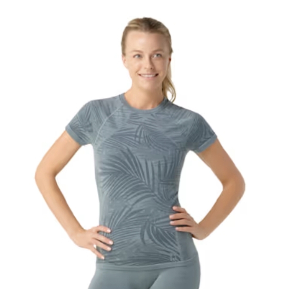 Smartwool Teal/Grey Patterned T-Shirt